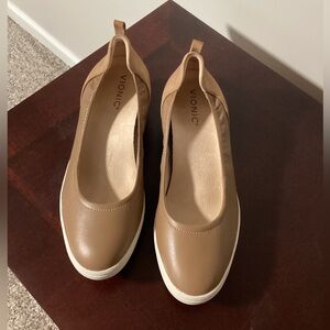 Vionic Women Shoe Size 9 Jacey Wedge Brown Slip On Comfort Casual Already Wash